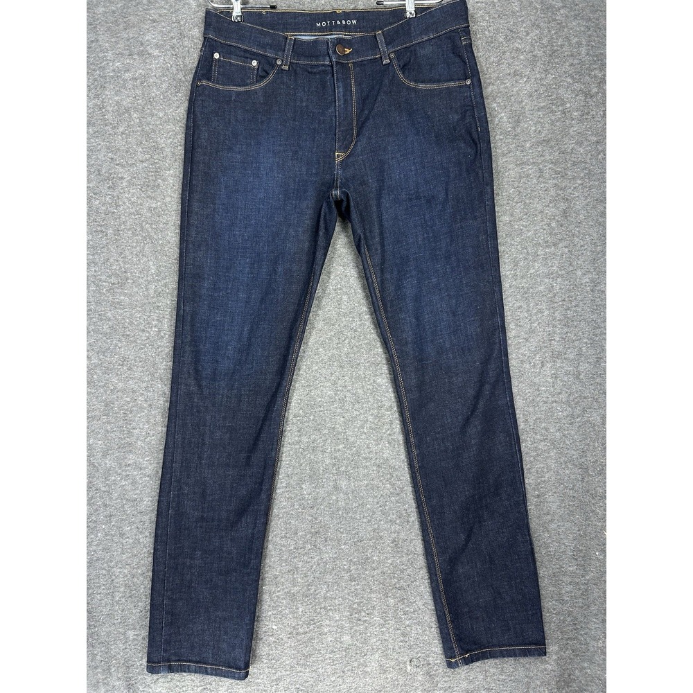 Mott & Bow Jeans Men's 34x34 Blue Slim Crosby Stretch Denim Dark Wash